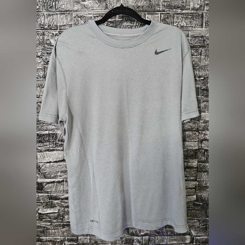Nike Gray Striped Shirt